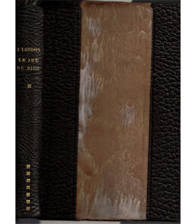 Le jeu du ring, Jack London, 1928 - ruée vers l'or, Alaska, roman d'aventures, reliure cuir et reflet soie