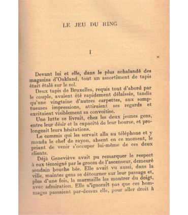Le jeu du ring, Jack London, 1928 - ruée vers l'or, Alaska, roman d'aventures, reliure cuir et reflet soie