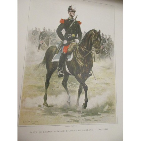 Types et uniformes de l'Armée française, le Panorama, Edouard Detaille, 1890 - uniformes militaires, gravures,