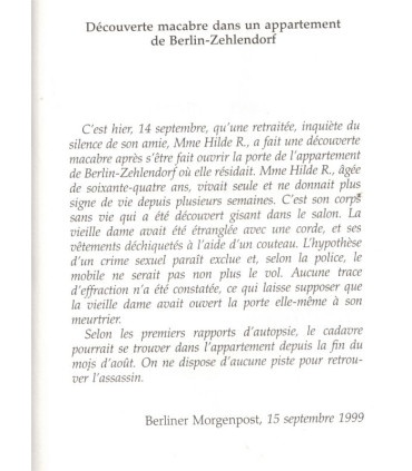 Illusions mortelles, Charlotte Link, 2004 - suspense, roman policier,