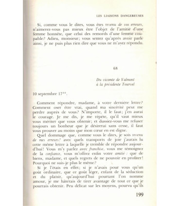 Les liaisons dangereuses, Choderlos de Laclos, 1973, libertinage, roman épistolaire, littérature XVIIIe s.,