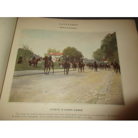 Album militaire, scènes de la vie du soldat, 1890 - uniformes militaires, armée, gravures,