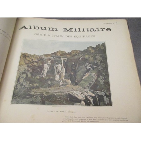 Album militaire, scènes de la vie du soldat, 1890 - uniformes militaires, armée, gravures,
