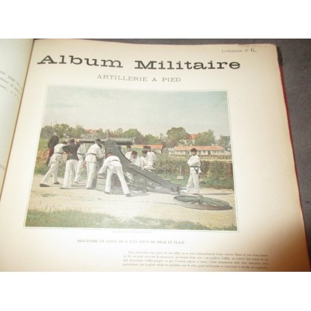 Album militaire, scènes de la vie du soldat, 1890 - uniformes militaires, armée, gravures,