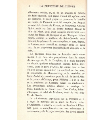 La Princesse de Clèves, Madame de La Fayette, 1972 -, littérature XVIIe s.,