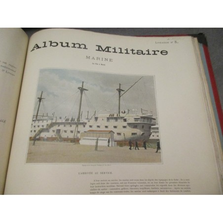 Album militaire, scènes de la vie du soldat, 1890 - uniformes militaires, armée, gravures,