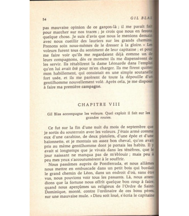 Histoire de Gil Blas de Santillane, T1, Alain-René Lesage, 1968 - roman picaresque, littérature XVIIIe s., Espagne, Rencontre,