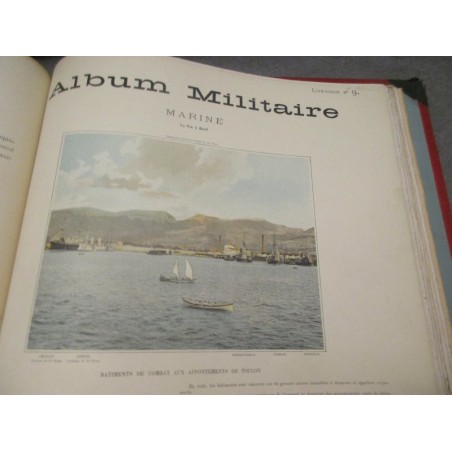 Album militaire, scènes de la vie du soldat, 1890 - uniformes militaires, armée, gravures,