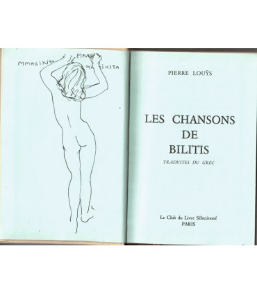 Les chansons de Bilitis, Pierre Louÿs -  -, littérature érotique, libertinage,