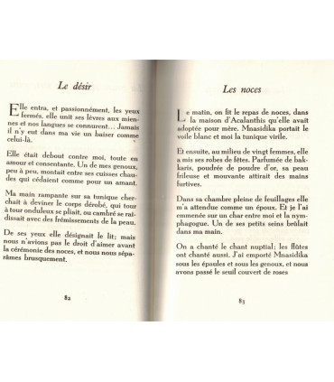 Les chansons de Bilitis, Pierre Louÿs -  -, littérature érotique, libertinage,