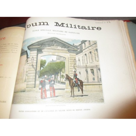 Album militaire, scènes de la vie du soldat, 1890 - uniformes militaires, armée, gravures,
