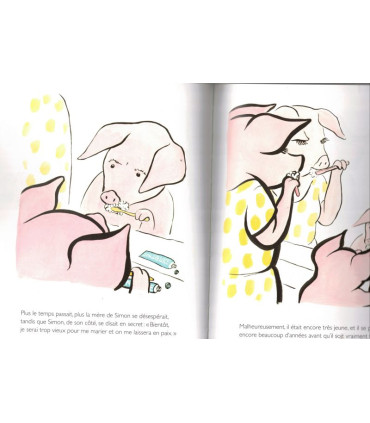 Le mariage de Simon, Anaïs Vaugelade, Agnès Desarthe, 2012 -, L'Ecole des Loisirs, BD enfants, livres petite enfance,