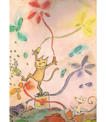 Un grand bol de lait, Alan Mets, 2007 -, L'Ecole des Loisirs, dessins chats, BD enfants, livres petite enfance,