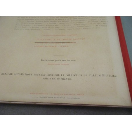 Album militaire, scènes de la vie du soldat, 1890 - uniformes militaires, armée, gravures,