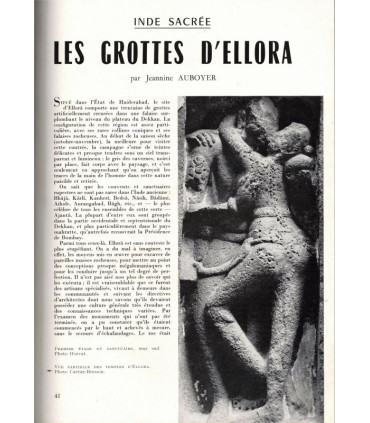 Indes grottes d'Ellora, art hindou, Dürer peintres XVe s, peinture médiévale, ,  - Le Jardin des arts n°63 jan 1960,