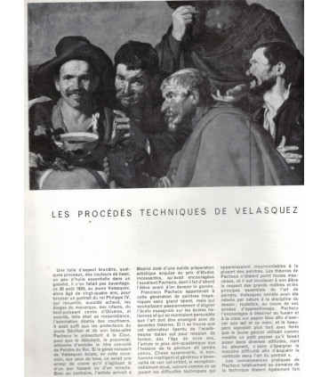 Velasquez, Les Ménines, Les Fileuses, peintres espagnols, peinture XVIIe s, Picasso, - Jardin des arts n°75 fév 1961 -