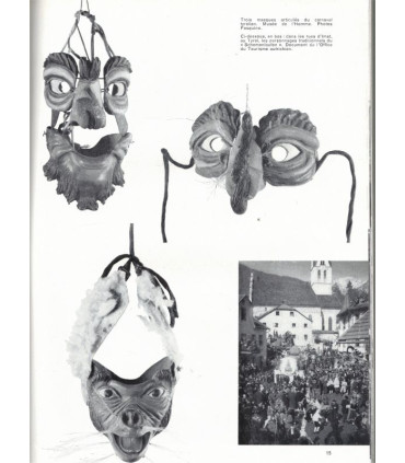 Carnaval de Venise, carnaval Bâle, carnaval Rio Brésil, masques de carnaval, - Jardin des arts n°76 mars 1961 -