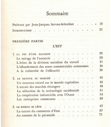 Les armes de la paix, l'ouverture économique vers l'Est, Samuel Pisar, 1970 - commerce entre U.R.S.S. et Occident