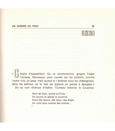 Un homme de trop, Jean-Pierre Chabrol, 1970 -, 2e guerre mondiale, Résistance, Les grands romans de guerre,
