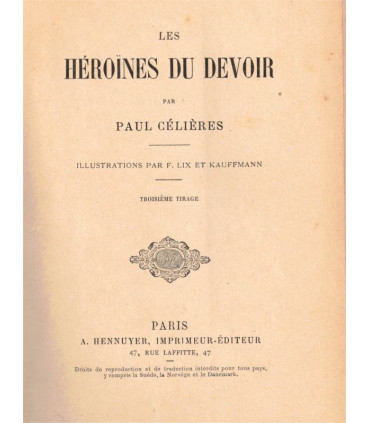 Les héroïnes du devoir, Paul Célières - , Le Quesnoy Nord, Pringy Haute-Savoie,