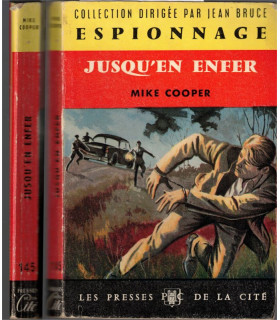 Jusqu'en enfer, Mike Cooper, 1962 - espionnage, Jean Bruce, Presses de la Cité, polar, roman policier, roman de gare,