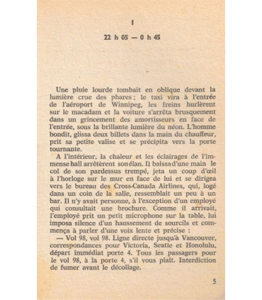 714 appelle Vancouver, Arthur Hailey, John Castle, 1968 - accident d'avion, suspense,