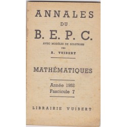 Annales Vuibert B.E.P.C....