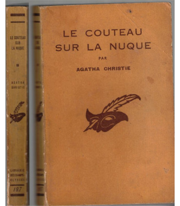 Le couteau sur la nuque, Agatha Christie, 1959 -, Hercule Poirot, Le Masque, roman policier,