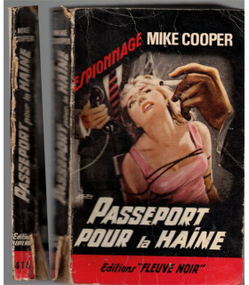 Passeport pour la haine, Mike Cooper, 1964 - espionnage, Fleuve Noir, polar, roman policier,