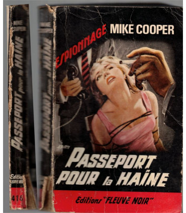 Passeport pour la haine, Mike Cooper, 1964 - espionnage, Fleuve Noir, polar, roman policier,