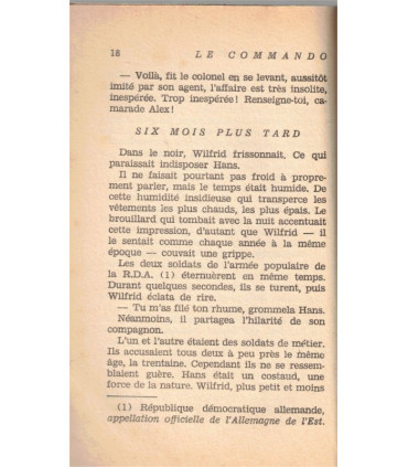 Le commando, Richard Caron, 1963 - espionnage, Fleuve Noir, polar, roman policier,