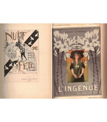 Nuit de fête, suivi de L'ingénue, Félicien Champsaur, 1902 -, roman d'amour, libertinage, 1900, romans populaires,