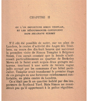 Les anges des ténèbres, Leslie Charteris, 1950 -, les aventures du Saint, roman policier,