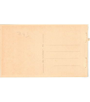 Nice, la plage, Quai des Etats-Unis - série carnet Nice A la Riviera, carte postale 06 Alpes-Maritimes,