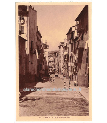 Nice, la Vieille-Ville - série carnet Nice A la Riviera, carte postale 06 Alpes-Maritimes,