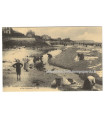 Saint-Pair-sur-Mer, la plage et les laveuses - carte postale département 50 Manche, lavandières,