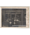 Nogent sur Marne, magasin chaussures 1907, avec timbre France Semeuse 10c rouge 1907 - carte postale département 94, philatélie