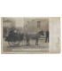 Nogent sur Marne, voiture hippomobile vendeuses magasin chaussures 1907, avec timbre France Semeuse 5c vert 1907 - chevaux