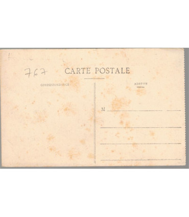 Bourbonne-les-Bains, la gare vue sur la voie - carte postale département 52 Haute-Marne, train locomotive,