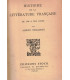 Histoire de la littérature française de 1789 à nos jours, Albert Thibaudet, 1936-, littérature XIXe siècle, manuels de français