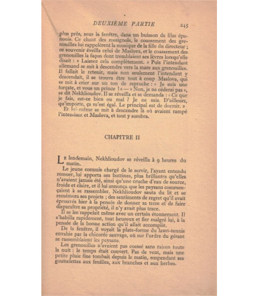 Résurrection, tome 2, Léon Tolstoï, 1948 -, écrivains russes, Russie impériale,