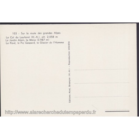 Le Col du Lautaret, le Jardin alpin - Hautes-Alpes 05, carte postale, Airel