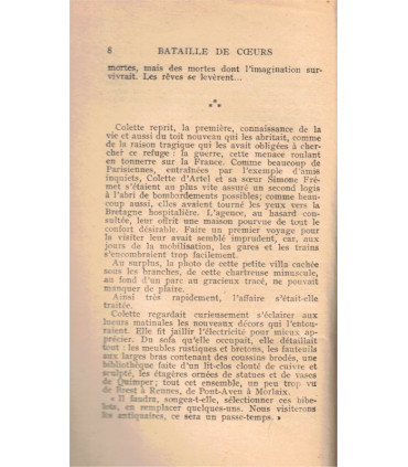 Bataille de coeurs, Tyl  - , collection Stella,  roman sentimental, roman populaire