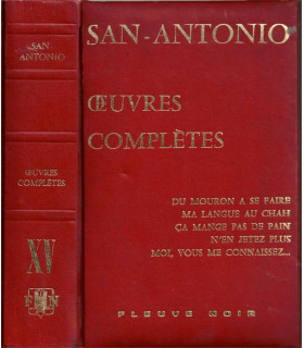 San-Antonio, oeuvres complètes de San-Antonio, Tome 15, 1975 - Frédéric Dard, Fleuve Noir, roman policier,