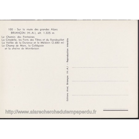 Briançon, plus haute ville d'Europe - 05, Hautes-Alpes, carte postale, villages, Airel