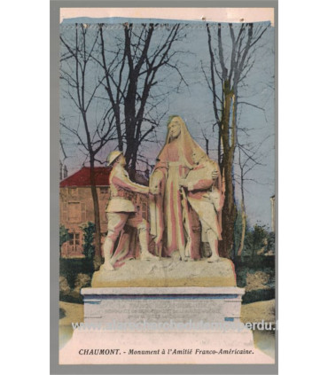 Chaumont, Monument à l'Amitié Franco-Américaine,  - carte postale département 52 Haute-Marne, monument guerre 1914-1918