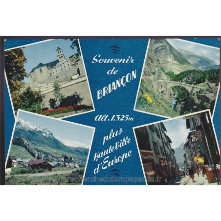 Souvenir de Briançon - 05, Hautes-Alpes, carte postale, villages, Airel, pont, église