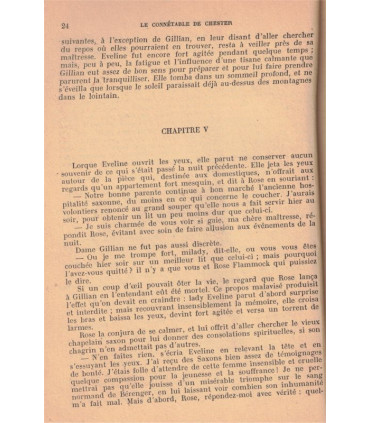 Le connétable de Chester, Walter Scott -, Collection Le Livre d'Aventures, Angleterre Moyen Age, Chevaliers, Moyen Age, agrafé,