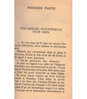 Les doigts dans le nez, San-Antonio, 1972 - Frédéric Dard, Fleuve Noir, Spécial-Police, roman policier,