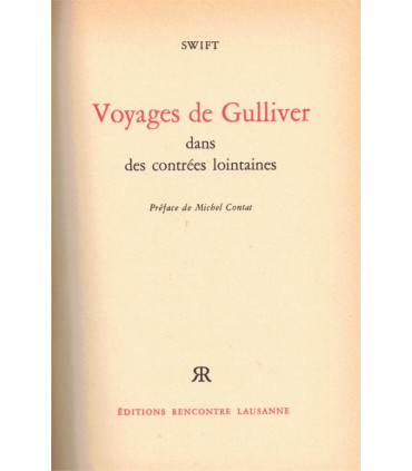 Voyages de Gulliver dans des contrées lointaines, Jonathan Swift -, fantasy, aventures en mer, naufragé, littérature XVIIIe s.,